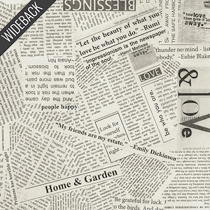 Newsprint Wideback (108 Inch) in Spackle (41946-4) | 108" Quilt Backs | Windham | fck3vs - fdv3kn - fs2n5