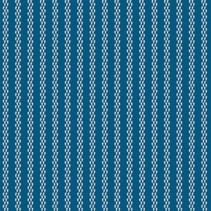 May include: A seamless pattern featuring vertical stripes. The background is a deep blue, with white, wavy lines running from top to bottom. The design is simple and repetitive, creating a textured effect. This pattern is suitable for various applications.