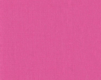 May include: A solid pink fabric with a subtle woven texture.