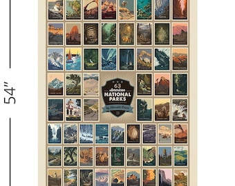 National Parks Panel (2023) (pd13303-panel) | National Parks | Anderson Design Group | Riley Blake | fcy709 - fd9gp6 - fs7uw