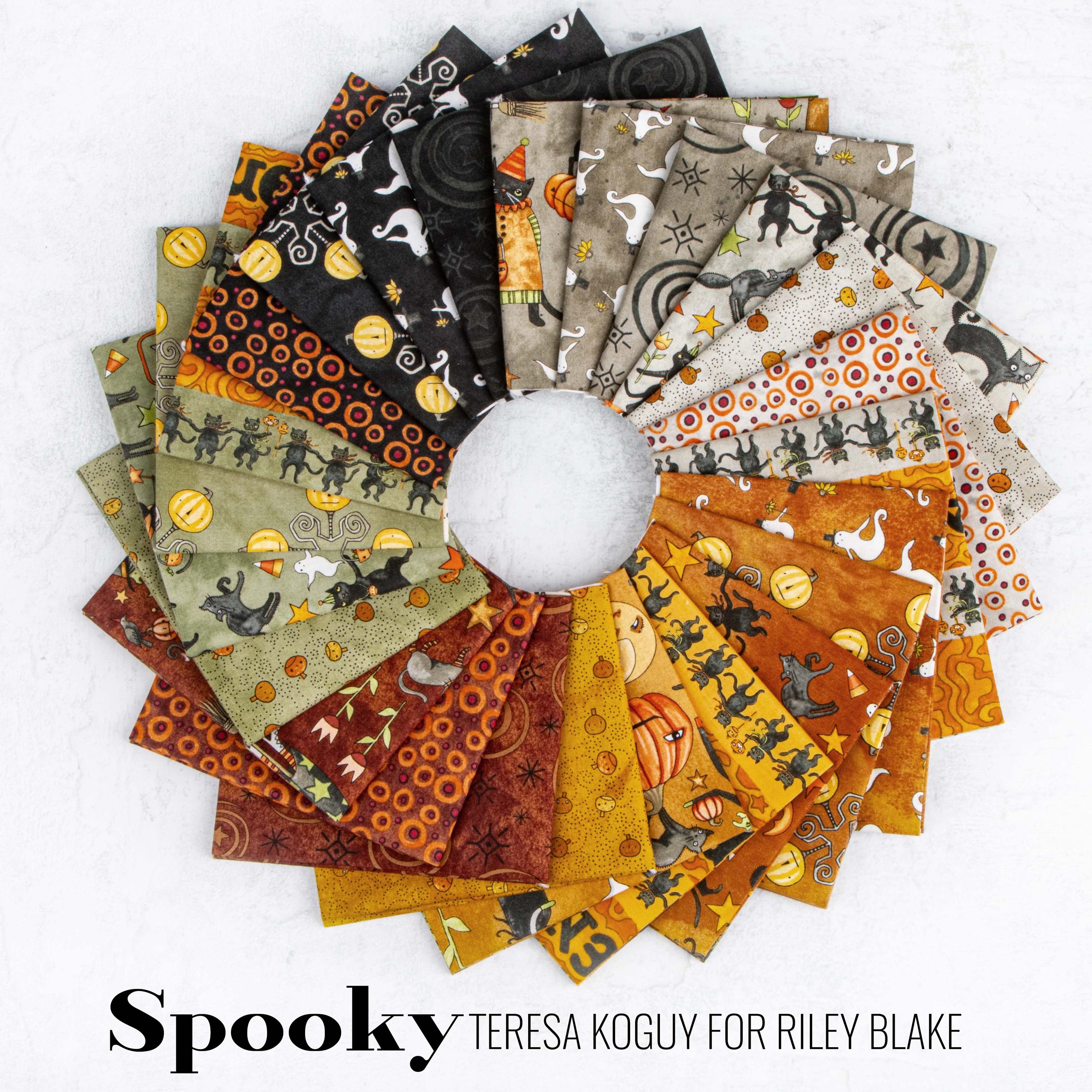 Stars and Swirls in Rusty Oak (c17573-rustyoak) | Spooky | Teresa Kogut ...