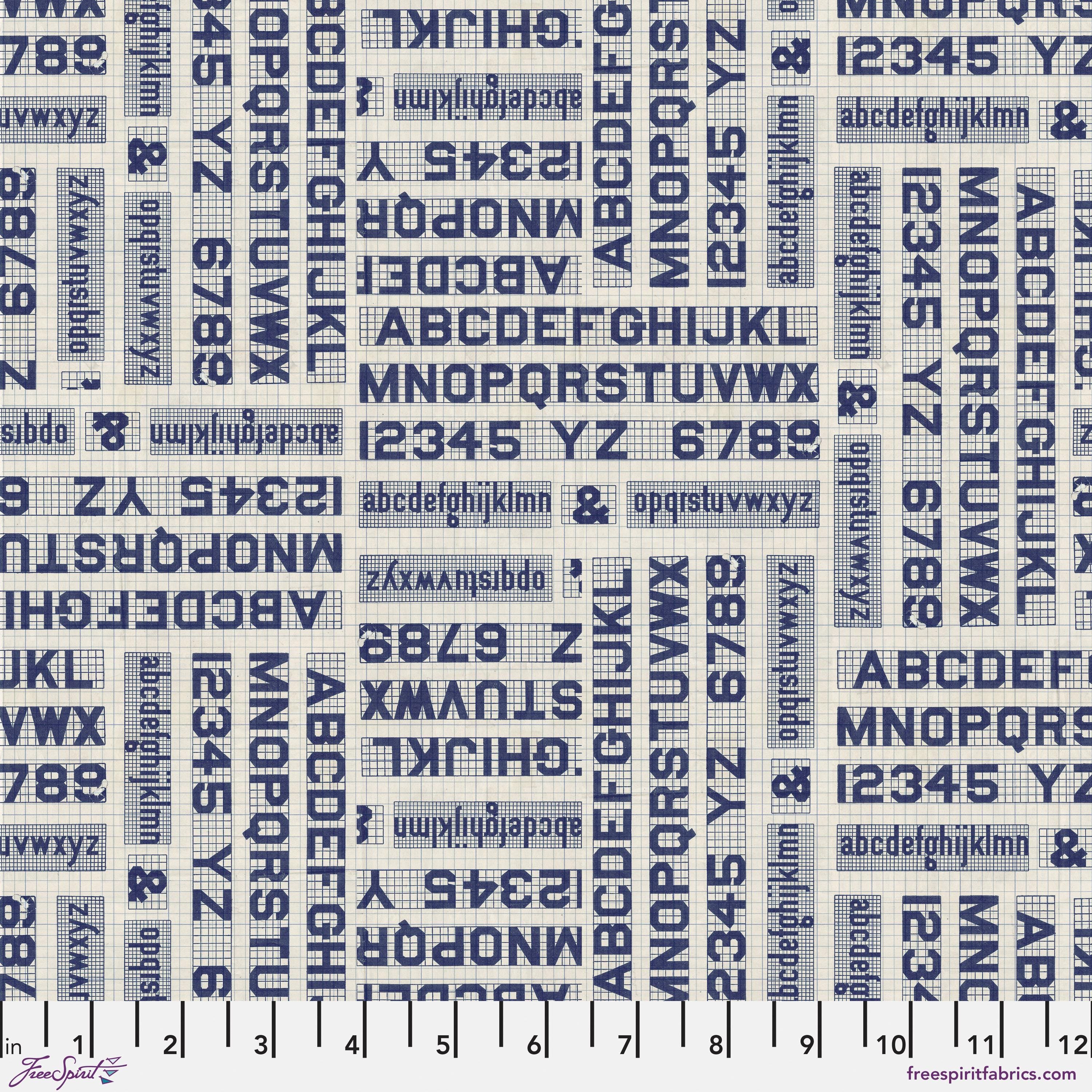 Typography in Indigo (pwth295.indigo) | Eclectic Elements Palette