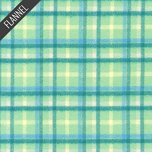 Mammoth Junior Candy Check Flannel in Pistachio (srkf-20542-52) | Mammoth Junior Flannel | RK House of Flannel | Robert Kaufman | fcw0m2 - f
