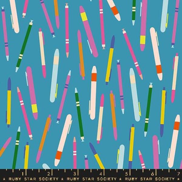 Do You Have A Pen in Vintage Blue (rs1093 14) | Salutations | Rashida Coleman Hale | Ruby Star Society | fcnv1q - fd1qra - fszbr