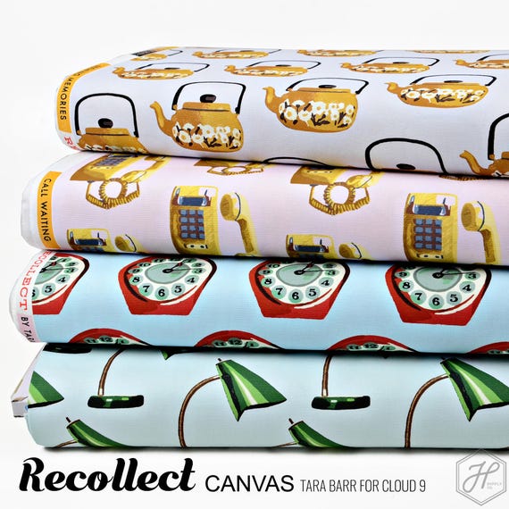 Call Waiting - Recollect - Tara Barr - Cloud 9 Fabrics - Canvas Call Waiting - Recollect - Tara Barr - Cloud 9 Fabrics - Canvas