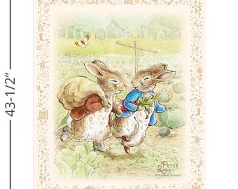 Panel de Peter Rabbit y Benjamin Bunny (pd17255-panel) / Peter Rabbit y Benjamin Bunny / Diseños de Riley Blake / Riley Blake / fc423k - fdqkz