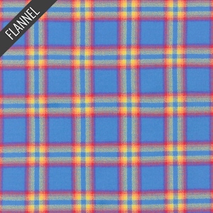 Mammoth Junior Hopscotch Plaid Flannel in Pool (srkf-22027-370) | Mammoth Junior Flannel | RK House of Flannel | Robert Kaufman | fcw0m2 - f