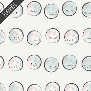Happy Moons Snug Flannel in Moonlight (f11810) | Art Gallery Flannel | AGF Studio | Art Gallery | fctcx6 - fdj2tk - fs5m9