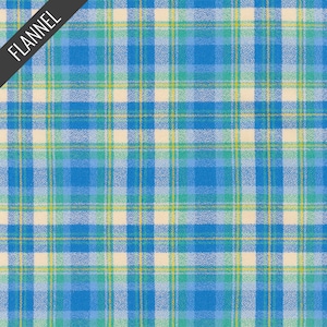 Mammoth Junior Bright Check Flannel in Waterfall (srkf-21378-405) | Mammoth Junior Flannel | RK House of Flannel | Robert Kaufman | fcw0m2 -