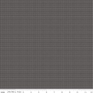 May include: Black and white gingham fabric with a subtle sheen. The fabric is woven with a fine grid pattern and has a smooth texture.