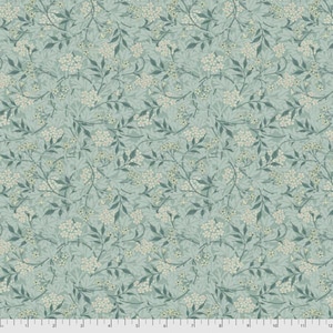 Jasmine in Aqua (pwwm059.aqua) | The Classics | The Original Morris & Co | Free Spirit | fcebcx - fdxfen - fsgyr