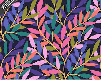 Twilight Tendrils Wideback (108 Inch) in Midnight (54804w-1des) | 108" Quilt Backs | Windham | fck3vs - fdv3kn - fs2n5