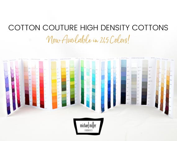 michael miller cotton couture color card