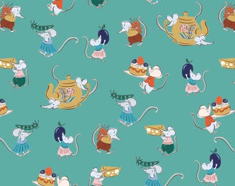 Afternoon Tea in Teal (228738) | House Mouse | Louise Cunningham | Cloud9 | fcdzwa - fd7mkn - fsr5m