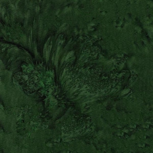 May include: A dark forest green fabric with a dense, velvety texture. The material features a subtle, organic, and swirling pattern created by variations in the pile direction, resulting in light and shadow effects across the surface.