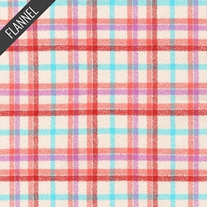 Mammoth Junior Candy Check Flannel in Peach (srkf-20542-144) | Mammoth Junior Flannel | RK House of Flannel | Robert Kaufman | fcw0m2 - fdq2