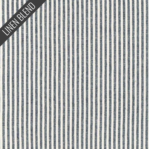Essex Yarn Dyed: Thin Stripe in Black Essex Yarn Dyed: Thin Stripe in Black