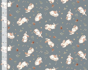 Bunnies in Sage (stella-dns2311  sage) | Little Forest | Nina Stajner | Dear Stella | fcfd7v - fdzimy - fsy0q