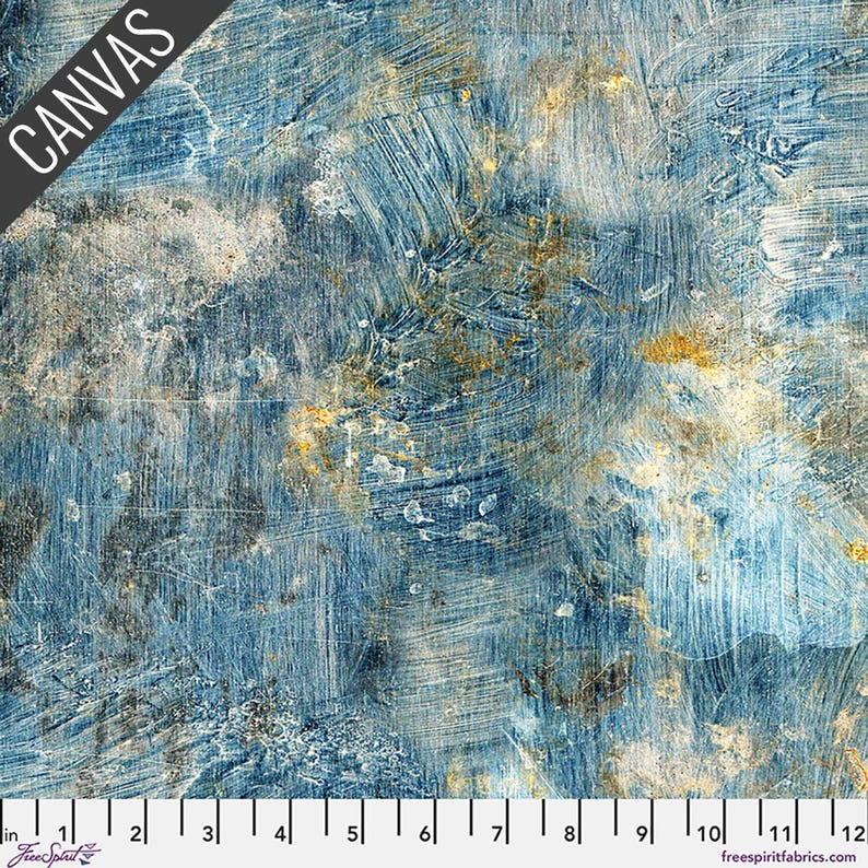 Blue Vintage Canvas in Blue (ccth029.blue) | Palette Canvas Cloth | Tim ...
