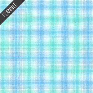 Mammoth Junior Crosshatch Plaid Flannel in Seaglass (srkf-21376-333) | Mammoth Junior Flannel | RK House of Flannel | Robert Kaufman | fcw0m