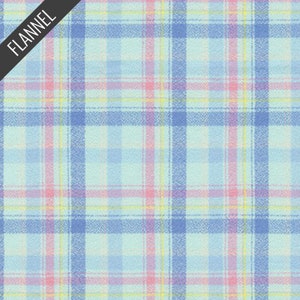 Mammoth Junior Modern Plaid Flannel in Pool (srkf-19840-370) | Mammoth Junior Flannel | RK House of Flannel | Robert Kaufman | fcw0m2 - fdq2