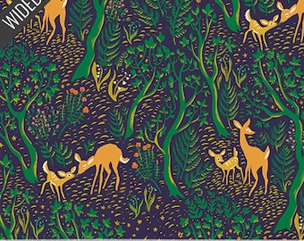 Night Visitor Wideback (108 Inch) in Midnight (53586w-1des) | 108" Quilt Backs | Windham | fck3vs - fdv3kn - fs2n5