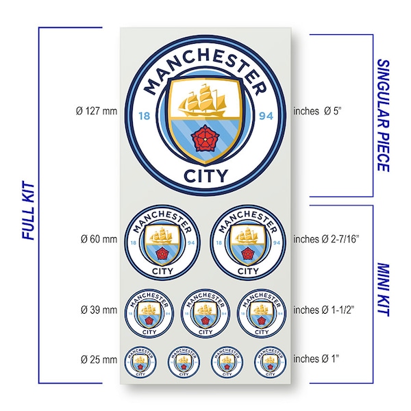 Manchester City Car Decal Etsy