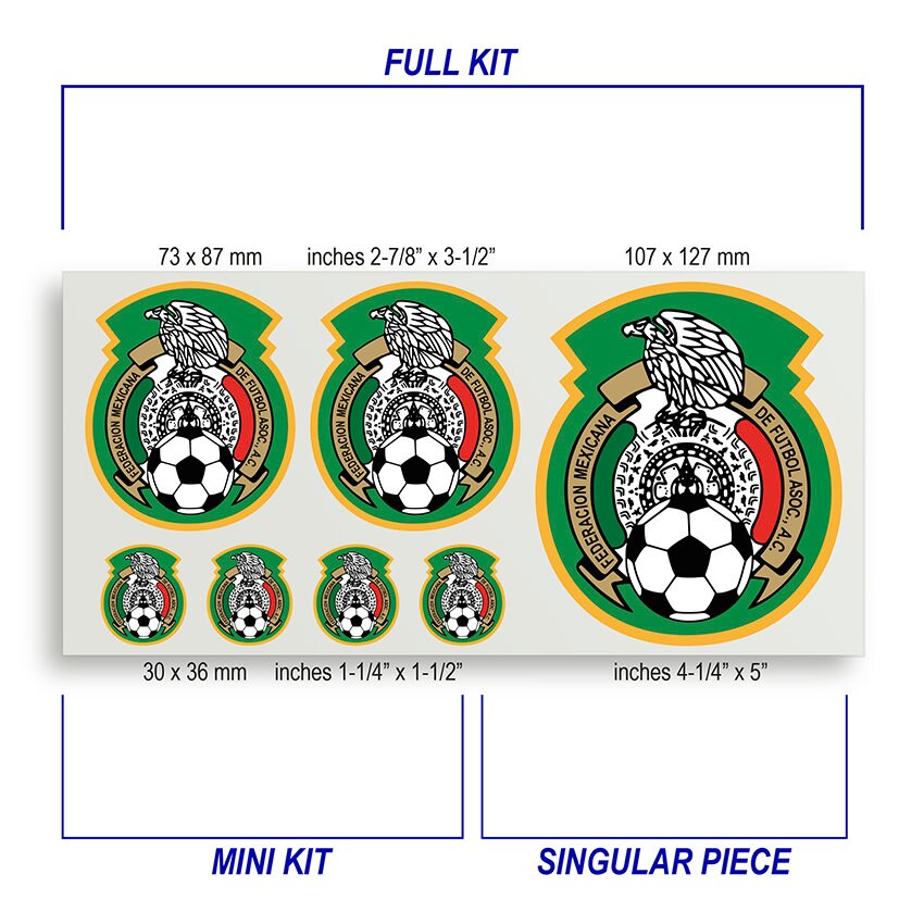 National Teams Football Decal Sticker Sets - Etsy