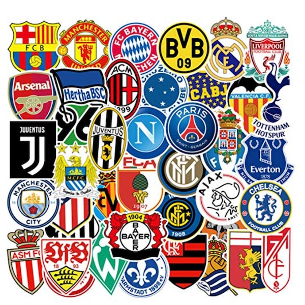 Premier League Soccer Decal Sticker Sets