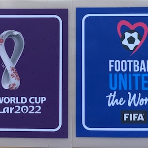 2022 World Cup Patch Set Badge Football Jersey Living Football unites world Qatar