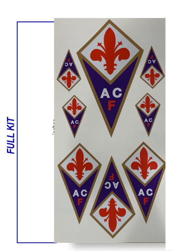 ACF Fiorentina Decal Sticker Set