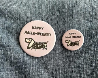 Halloween Buttons, 1.25" and 2.25" Spooky Pinback Buttons