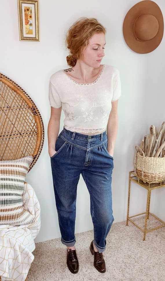 Vintage pleated Levi’s/rare Levi’s blue jeans/vint