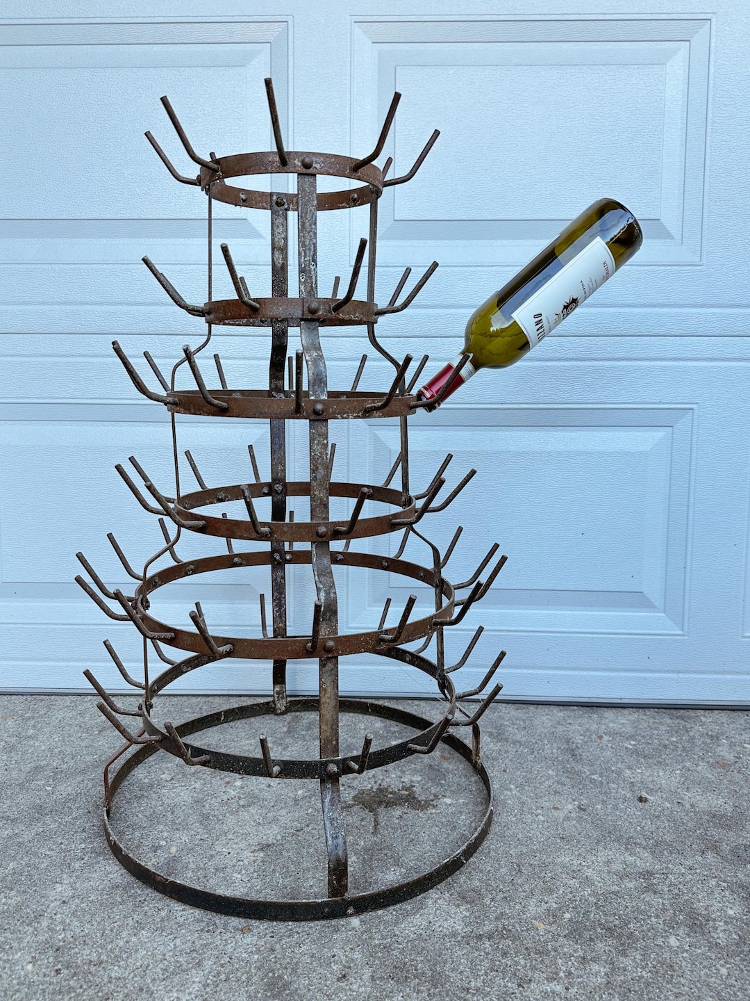 antique bottle rack 「HAND」 SHIPPING NOT Free/antique French Bottle Drying Rack/antique Wine