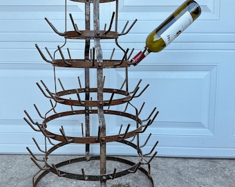 antique bottle rack 「HAND」 SHIPPING NOT Free/antique French Bottle Drying Rack/antique Wine
