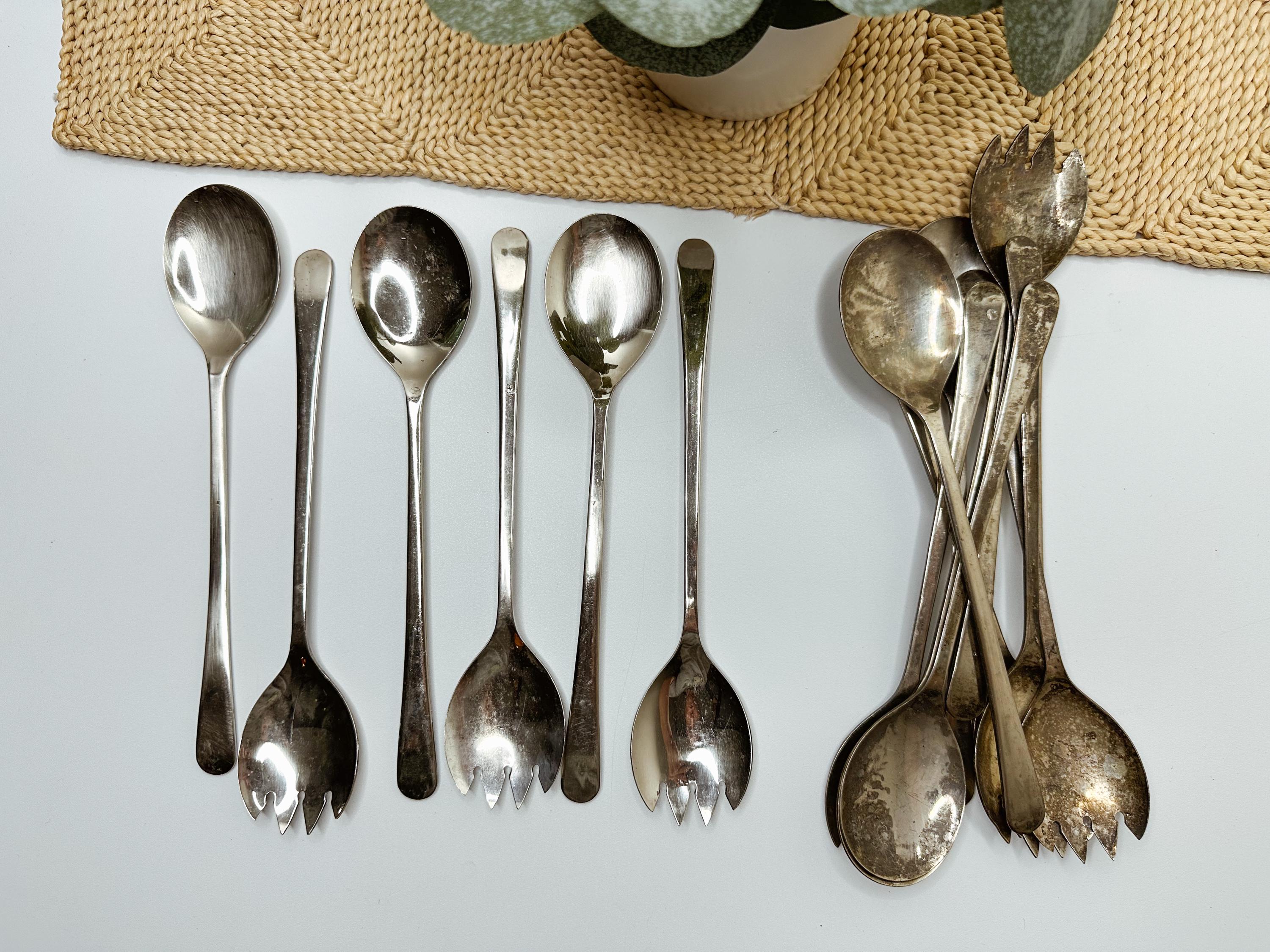 Vintage Silver Salad Servers - Etsy
