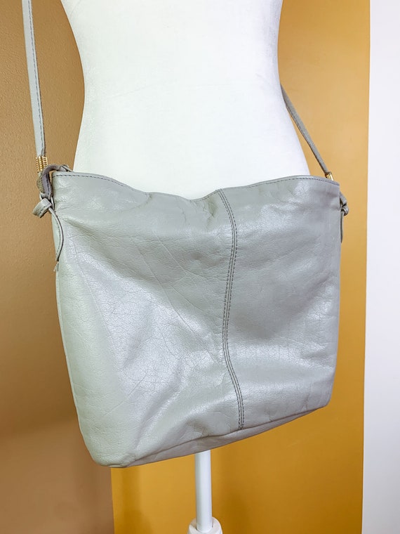 Vintage gray crossbody bag - image 2