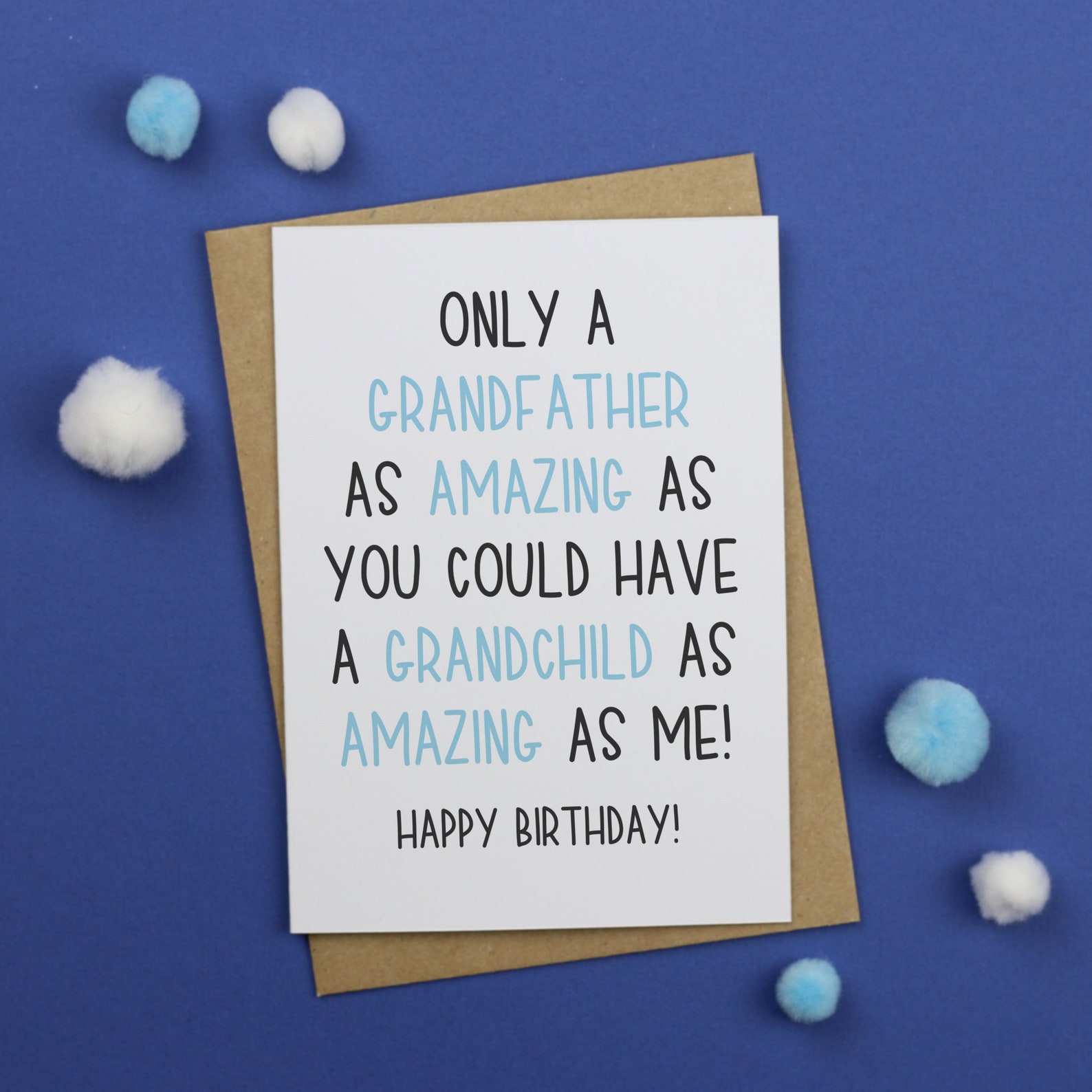Amazing Grandad Birthday Card / Happy Birthday / Funny - Etsy UK
