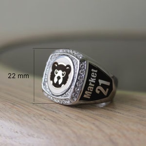 Anillo de campeonato premium: usa tu propio LOGO imagen 9