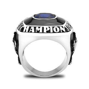 Bague de championnat avec texte et couleur personnalisés Football, baseball, basket-ball, esports, sports fantastiques, hockey, pom-pom girl NOUVELLE option or image 4