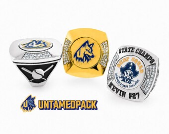 Baseball Premium XL Championship Ring - Use your own LOGO!
