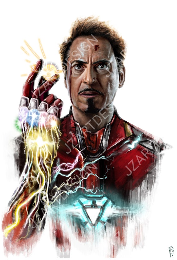 Iron Man Endgame Portrait, Hobbies & Toys, Stationary & Craft, Art & Prints  on Carousell