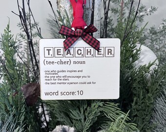 Scrabble definition, Teacher laser cut ornament file Digital png, jpg sublimination, cricut, silhouette