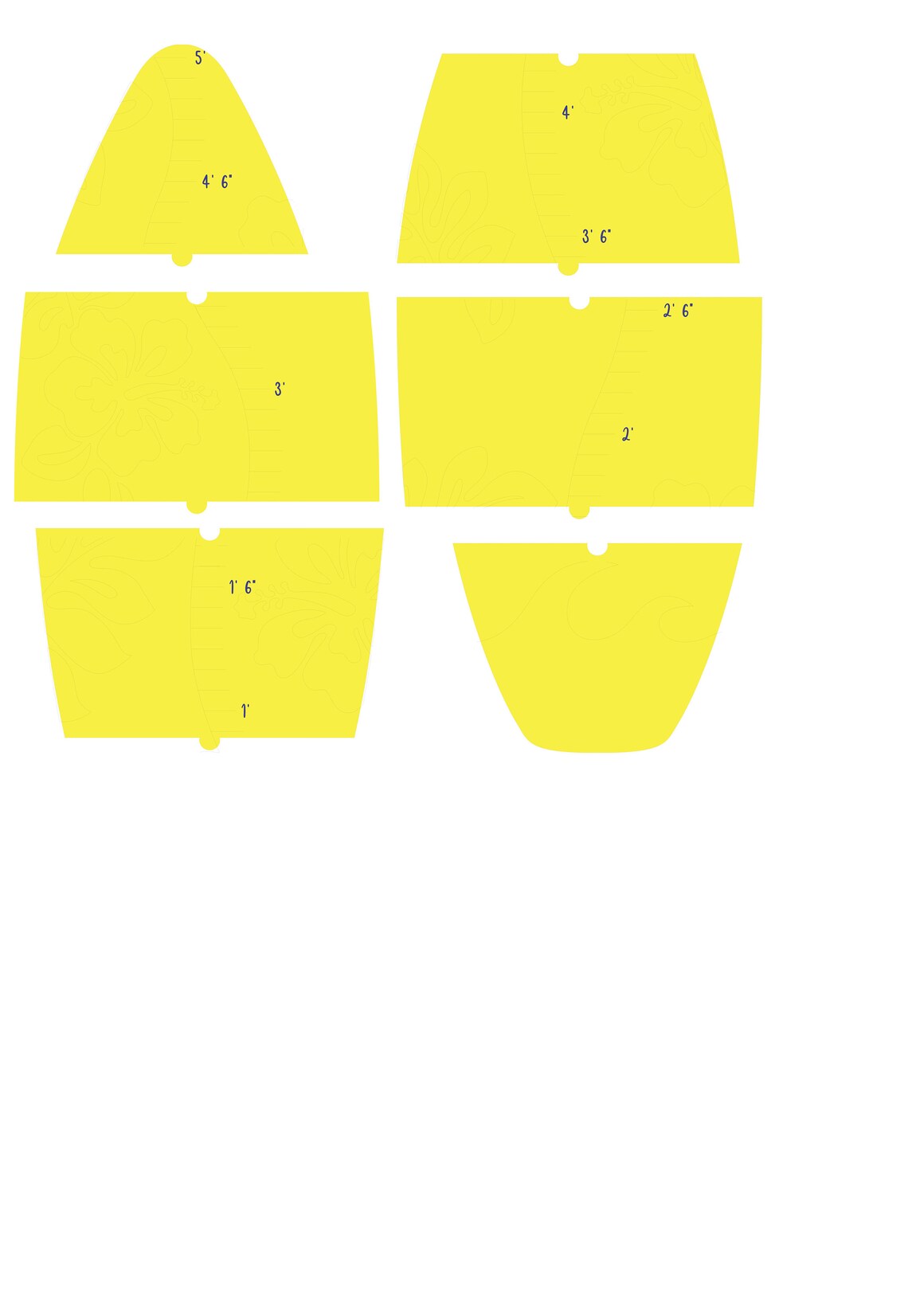 Surfboard Shark Growth Chart Ruler. Kids Nursery Height - Etsy