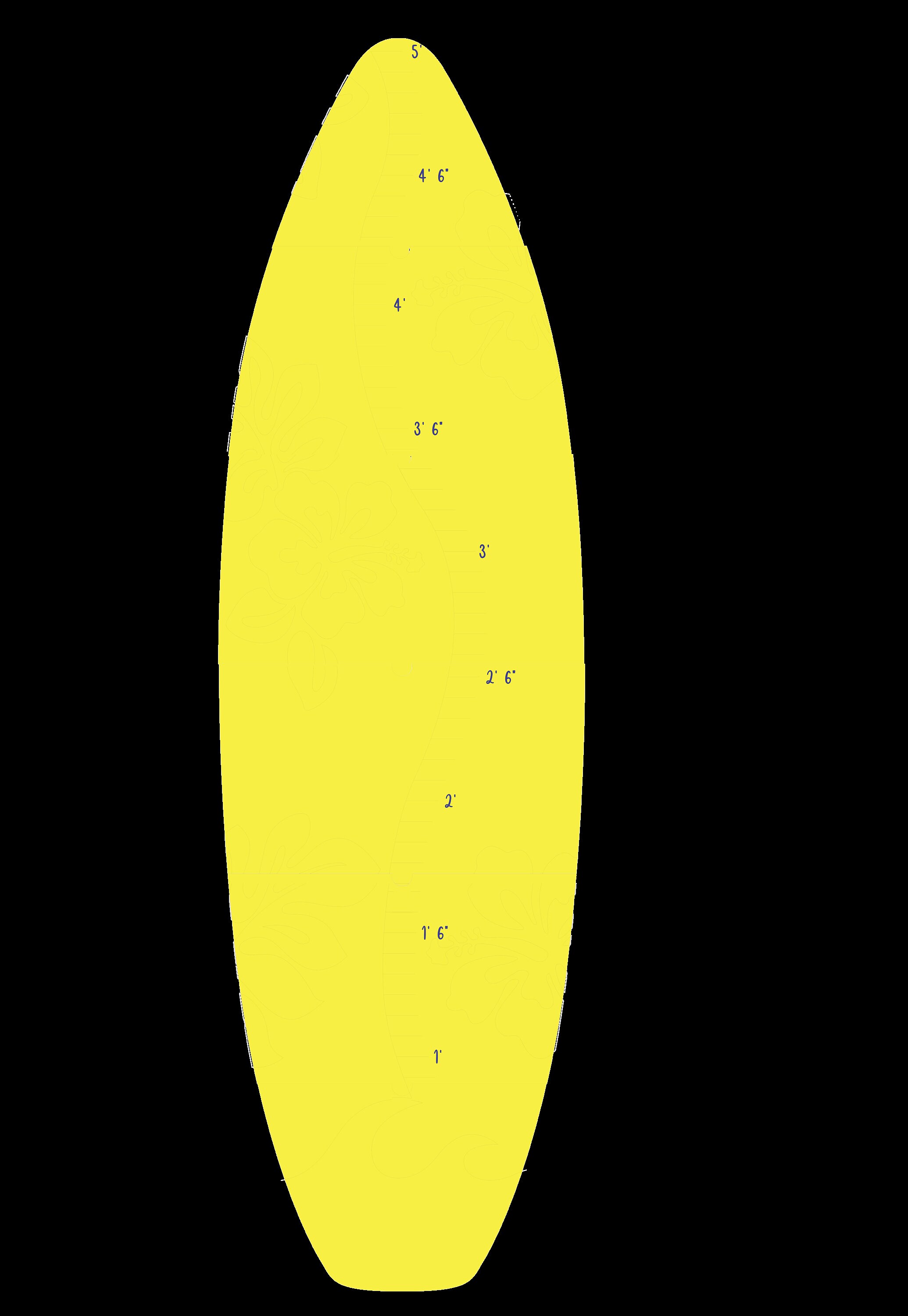 Surf Boared Ruler Surfboard Shark Growth Chart Ruler. Kids Nursery Height Measurement ...