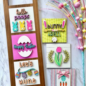 Leaning ladder Easter digital svg   Glowforge Mira laser cut file download