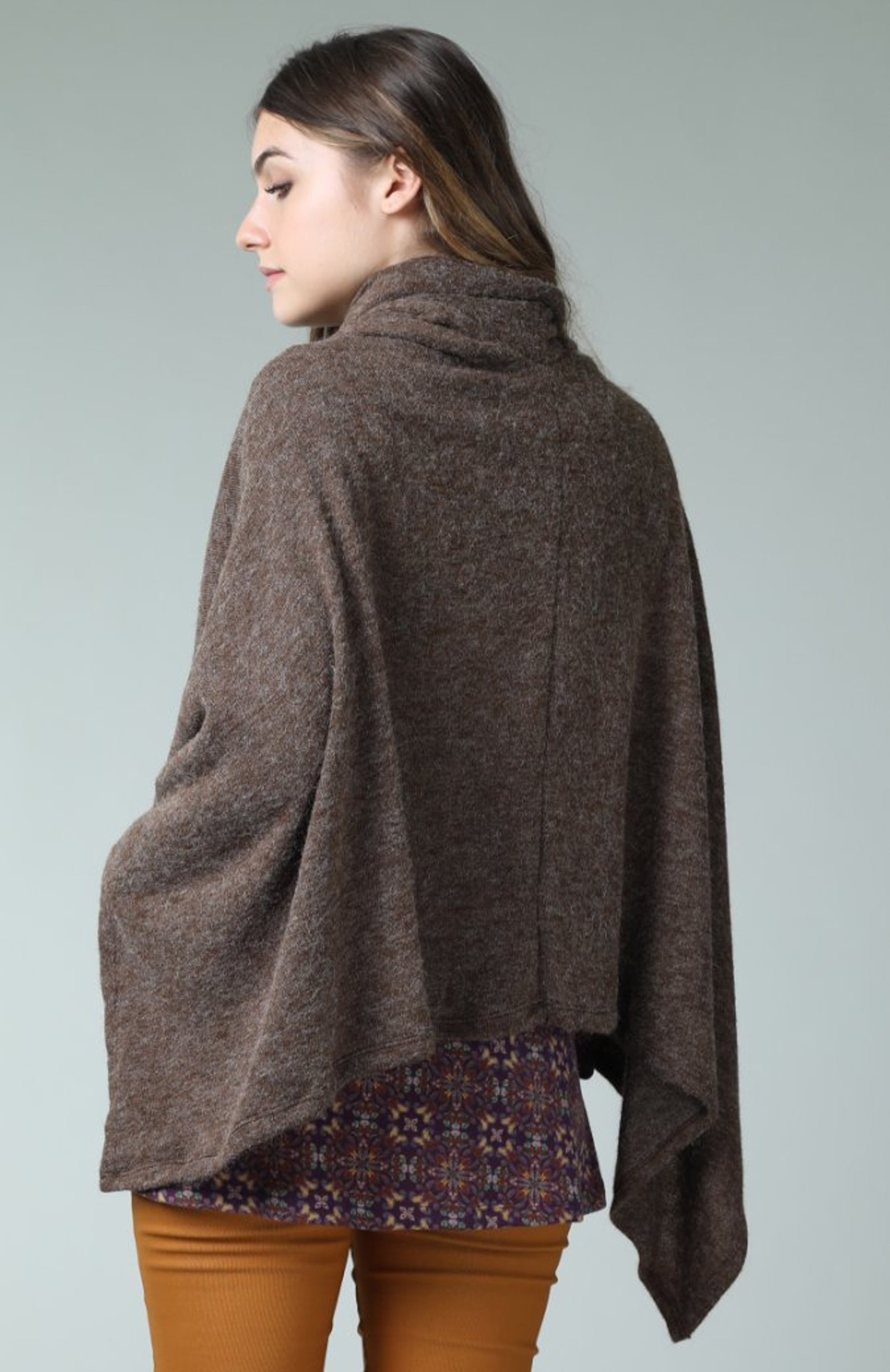 Winter Poncho Soft Fabric | Etsy
