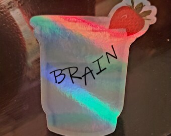 Water for "Brain" - Holographic Die Cut Sticker