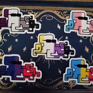 Pride Flag Iggy The Octopunk Stickers (Asexual - Bisexual - Pansexual - Nonbinary - Trans - Lesbian - Octopus)
