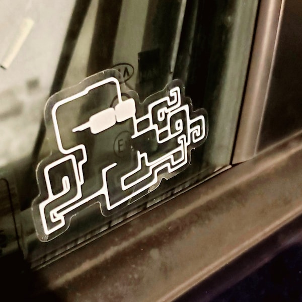 Iggy The Octopunk White Car Decal/Clear Sticker